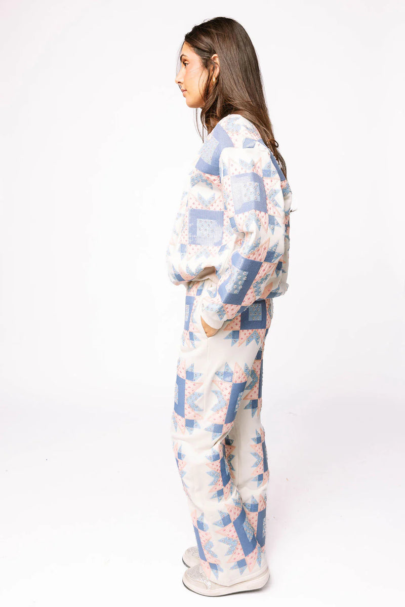 Queen Of Sparkles Patchwork Pant