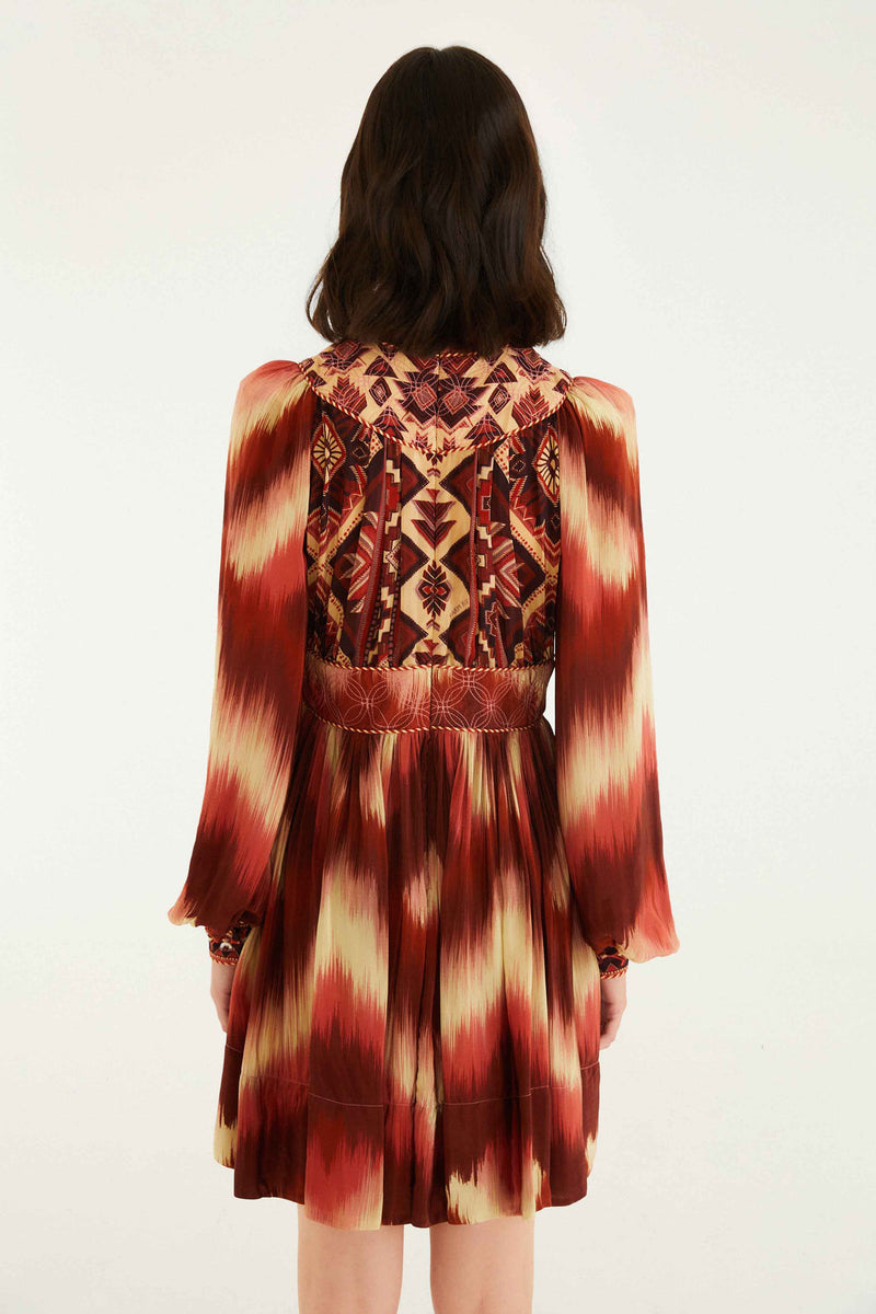 Farm Rio Amanda Stripes Tapestry Dress
