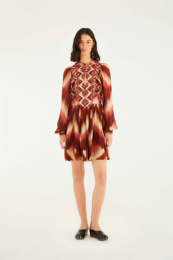 Farm Rio Amanda Stripes Tapestry Dress