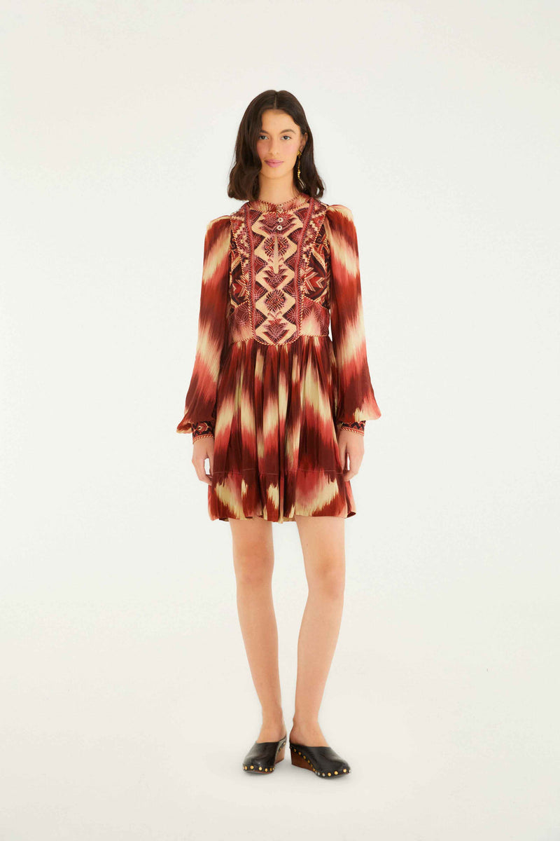 Farm Rio Amanda Stripes Tapestry Dress