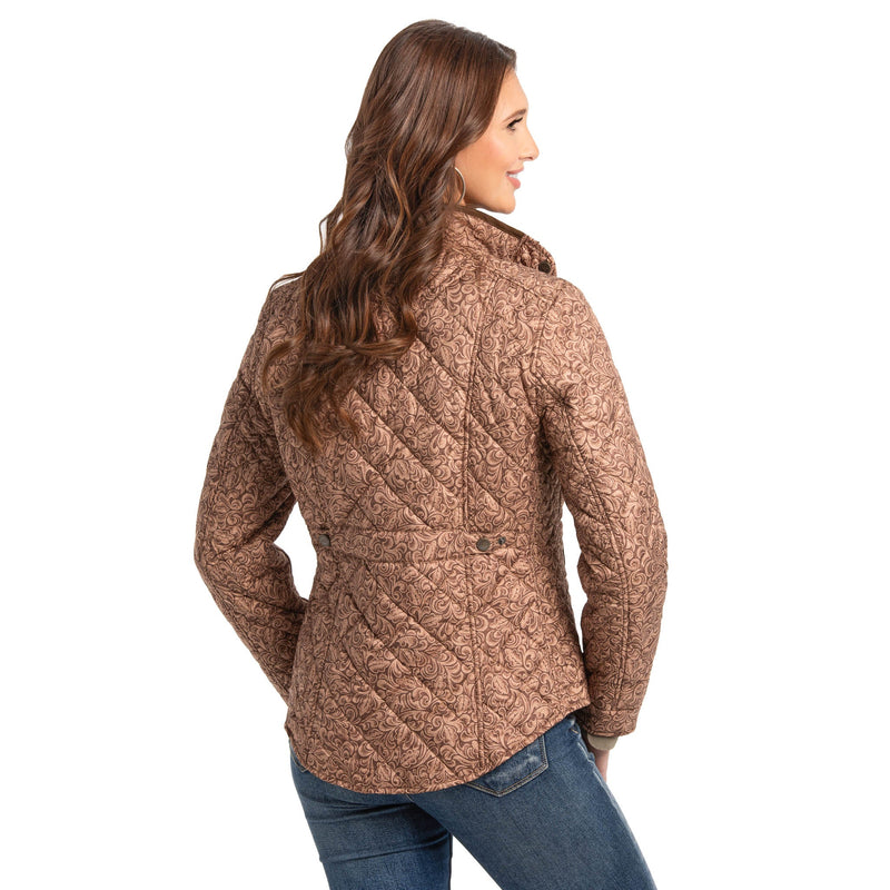 Madison Creek Georgia Tooled Quilted Nylon Jacket