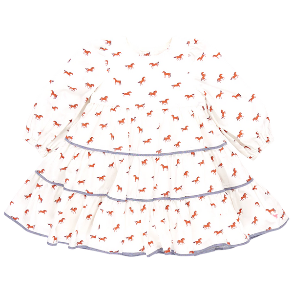 PINK CHICKEN Girls Julia Dress - Tiny Horses