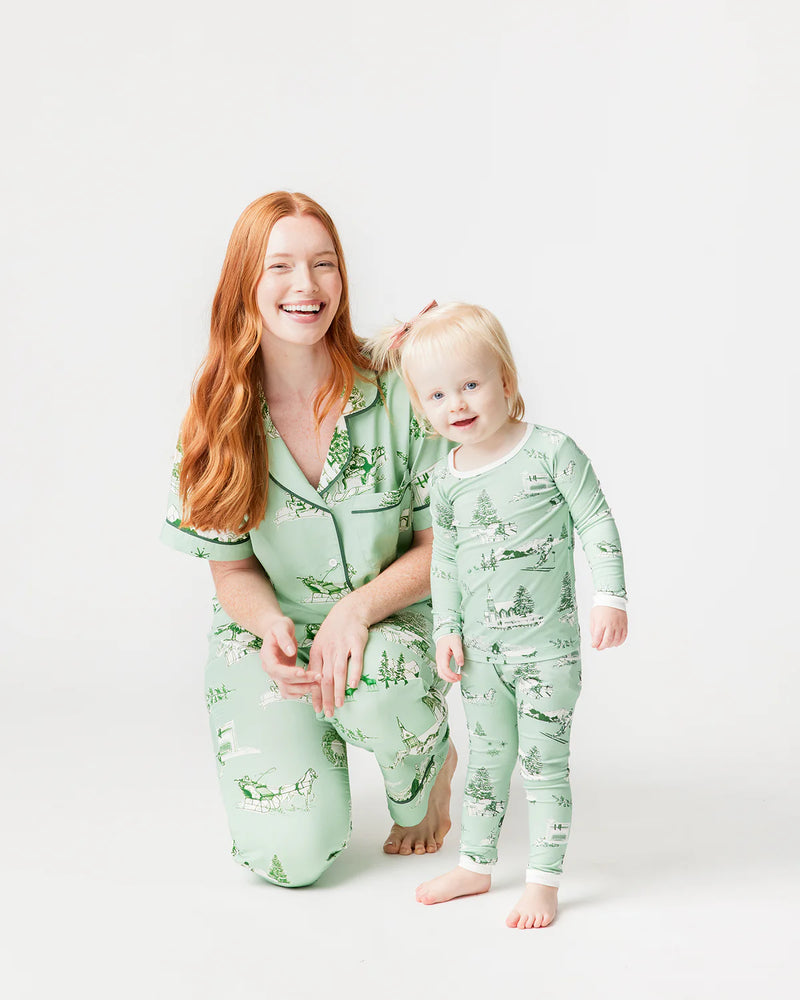 Katie Kime Holiday Toile Pajama Pants Set