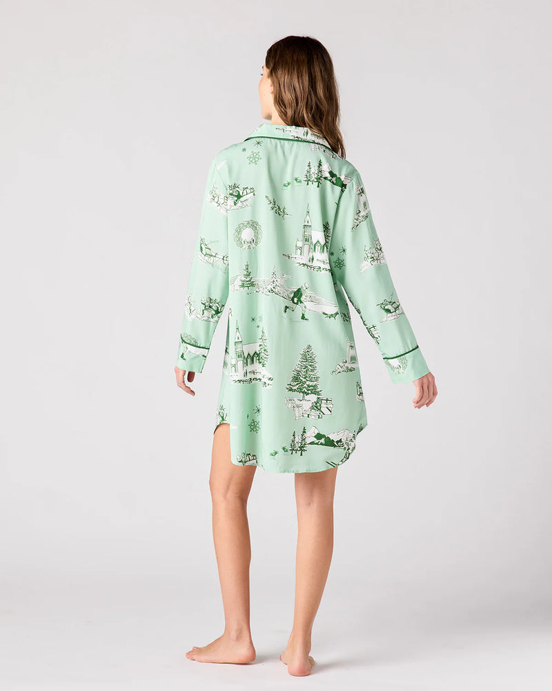 Katie Kime Holiday Toile Sleep Shirt