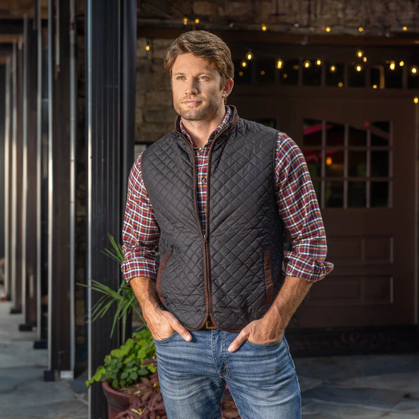 Madison Creek Houston Diamond Quilted Nylon Vest