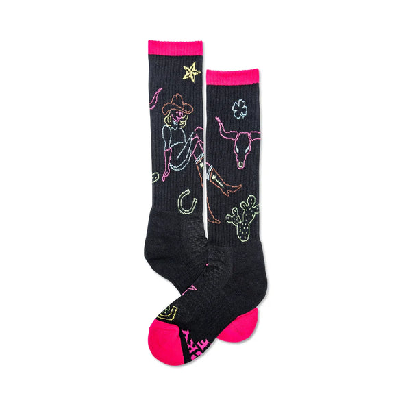 LUCKY CHUCK NEON COWGIRL SOCK