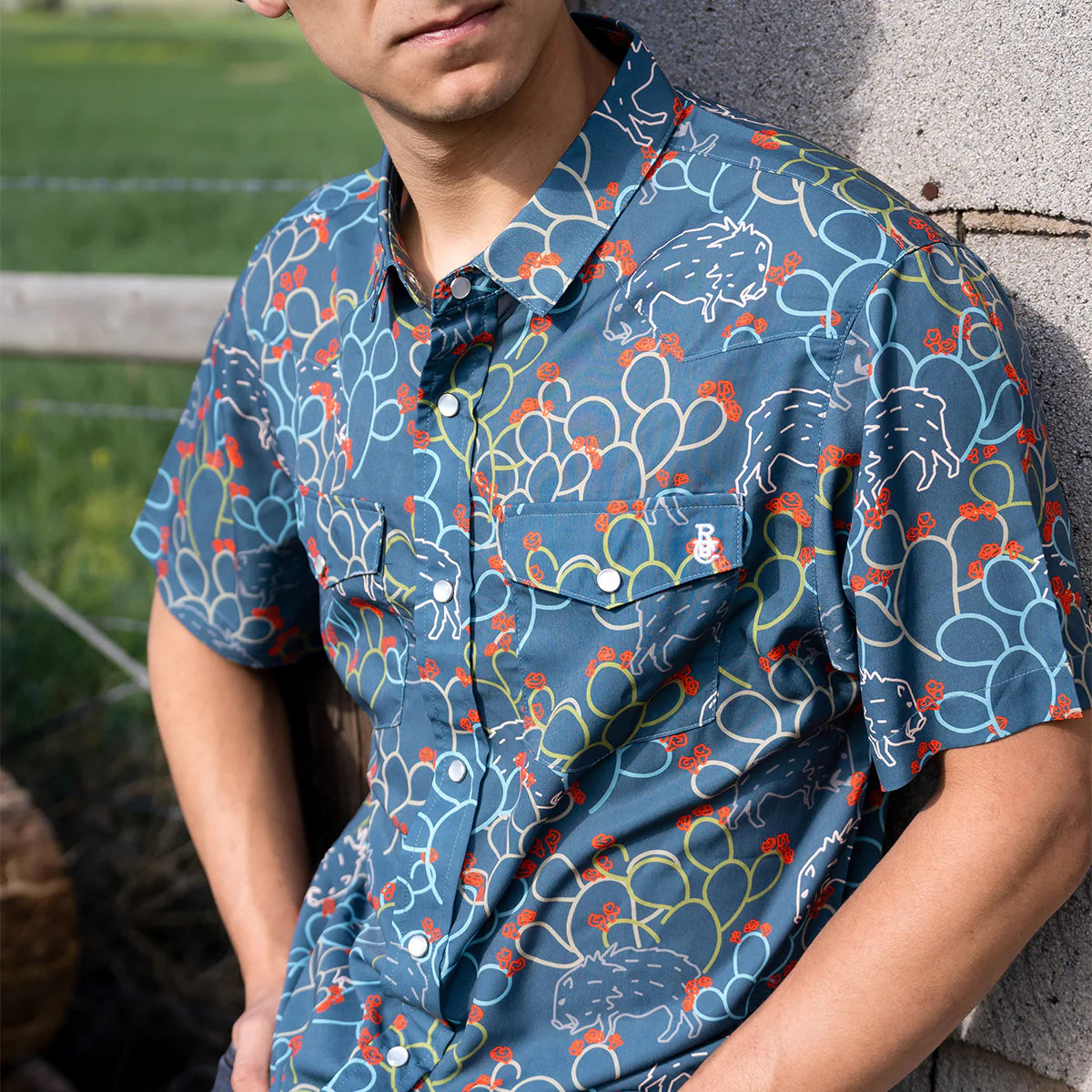 ショーウィンドウ Javelina Paradise Western Pearl Snap Shirt – Raised by Coyotes