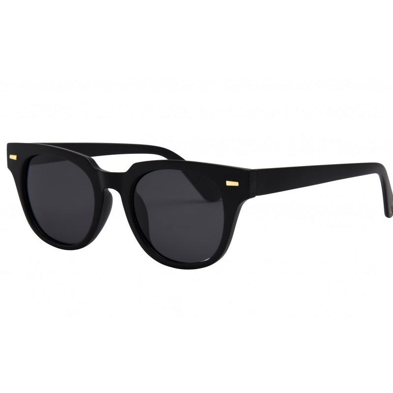 BLACK FRAME WITH SMOKE LENS SUNGLASSES