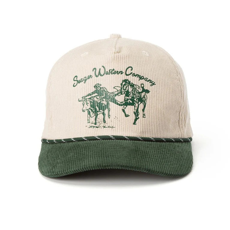 Seager Los Rios Corduroy Snapback Natural/Green