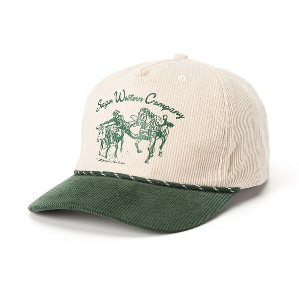 Seager Los Rios Corduroy Snapback Natural/Green