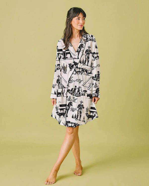 Kate Kime Marfa Toile Lounge Robe