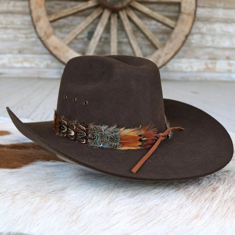 Western Feather Hat Band - Shikoba (short)