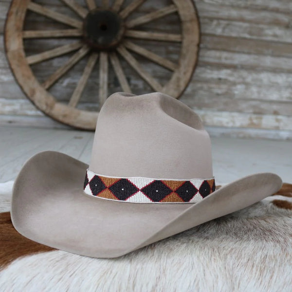 WILLOW LANE HAT CO. RIDGE BEADED HAT BAND 