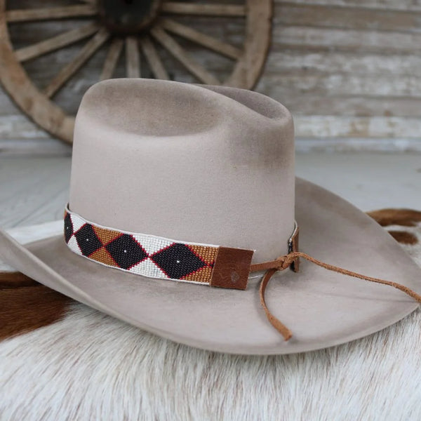 WILLOW LANE HAT CO. RIDGE BEADED HAT BAND 