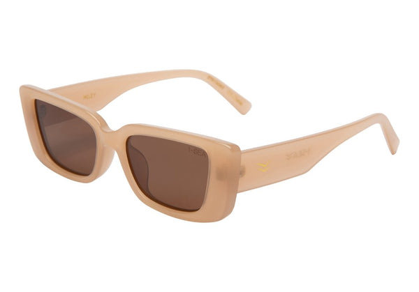 VANILLA FRAME WITH BROWN LENS SUNGLASSES