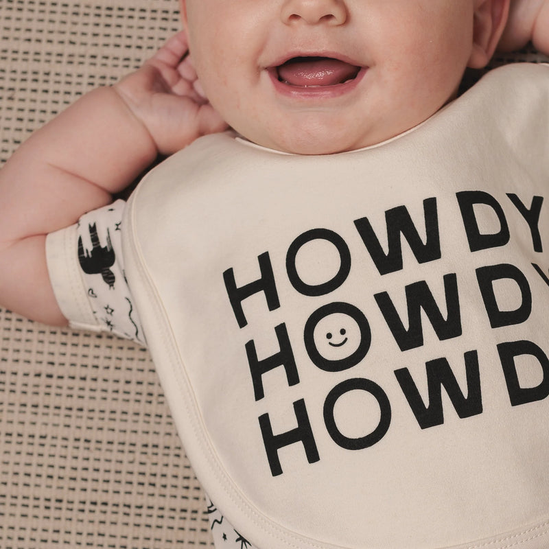 Morgan Lacey Hart Ranch Hand Baby Bodysuit & Bib Set