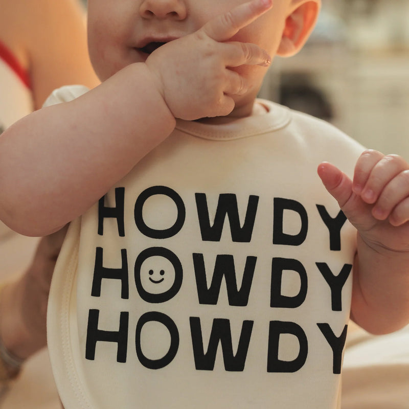 Morgan Lacey Hart Ranch Hand Baby Bodysuit & Bib Set