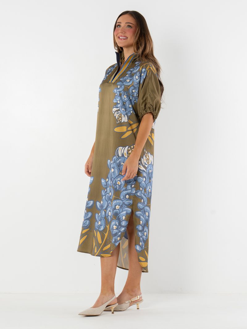 Emily McCarthy Caftan Poppy Bluebonnet Dress