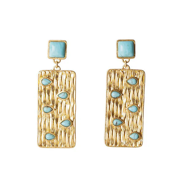 PEEKABOO EARRING - TURQUOISE