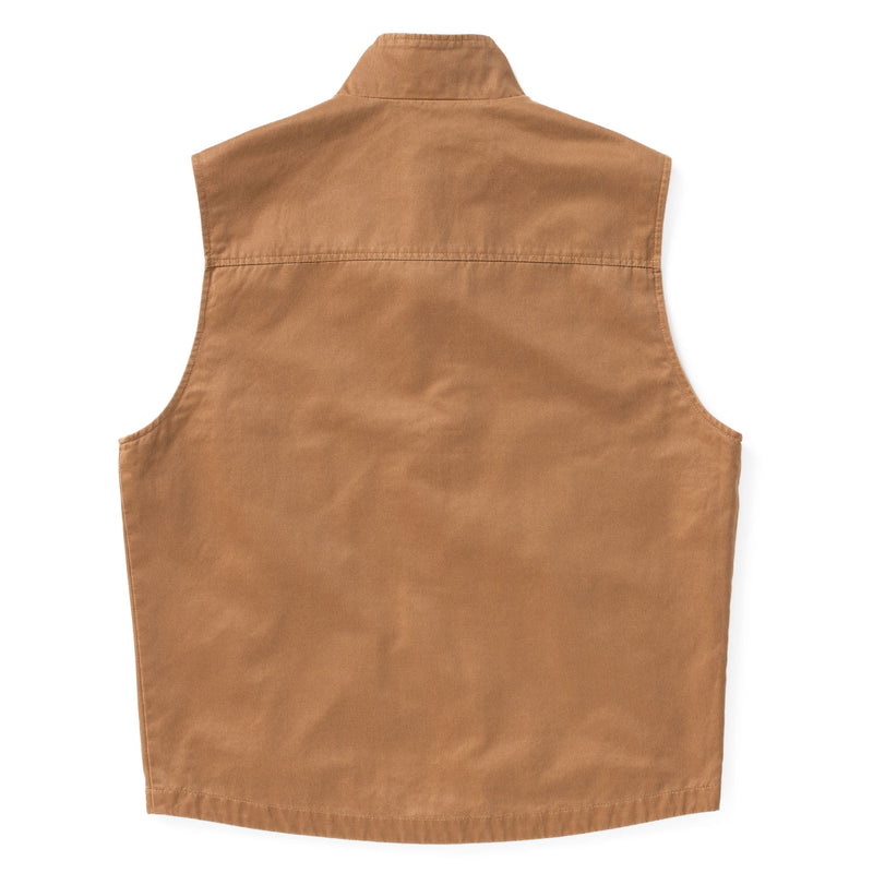 Brown vest on a white background