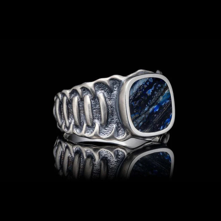 WILLIAM HENRY ECHELON BLUE MAMMOTH TOOTH RING- SIZE 11