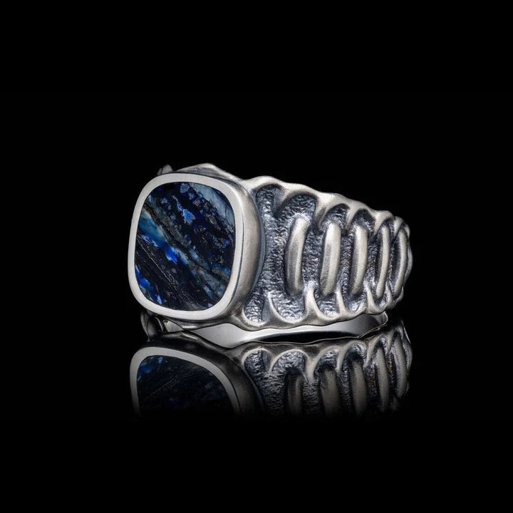 WILLIAM HENRY ECHELON BLUE MAMMOTH TOOTH RING- SIZE 11