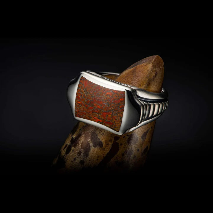 WILLIAM HENRY SLEEK DINOSAUR BONE RING- SIZE 10