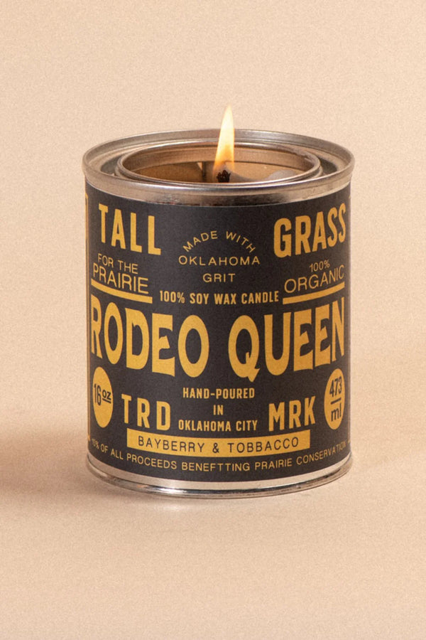 Tallgrass Supply Co. Rodeo Queen: Bayberry + Tobacco Soy Wax Candle