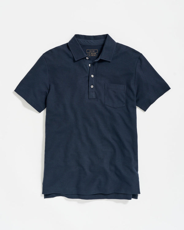 NAVY BLUE POLO WITH POCKET
