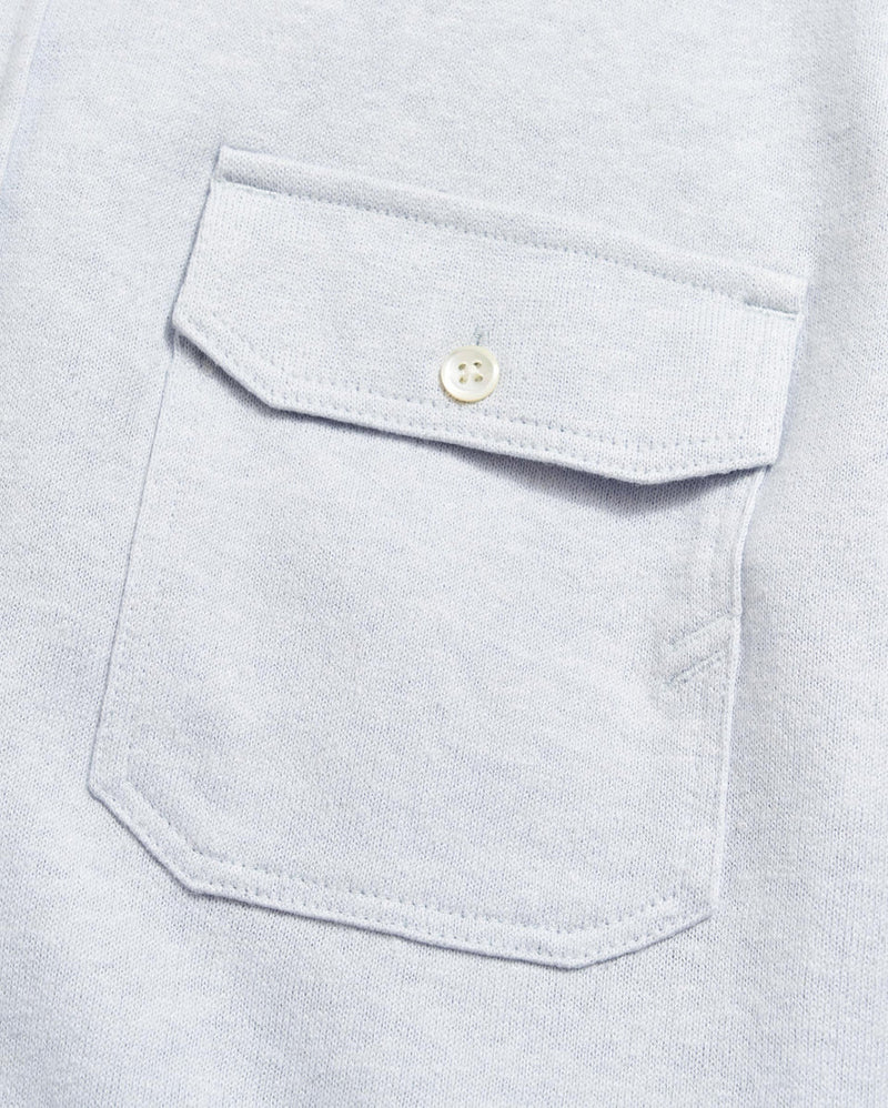 Billy Reid Short Sleeve Hemp Cotton Knit Shirt