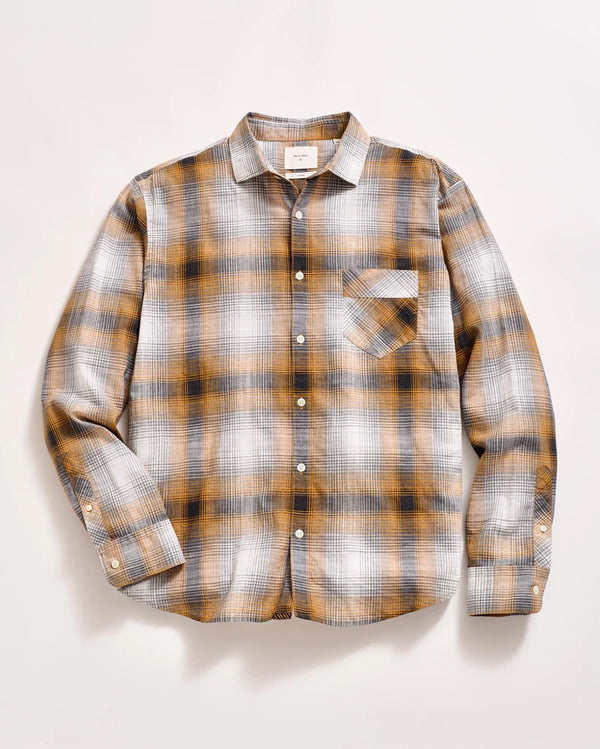 Billy Reid Melange Shadow Plaid John T Shirt