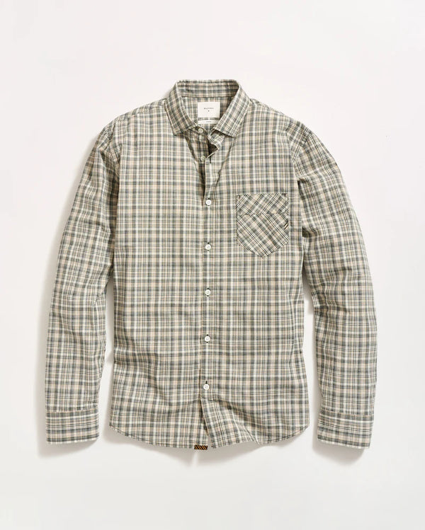 Billy Reid Micro-Madras Plaid John T Shirt
