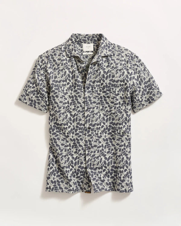 Billy Reid Short Sleeve Pebble Jacquard Treme Shirt