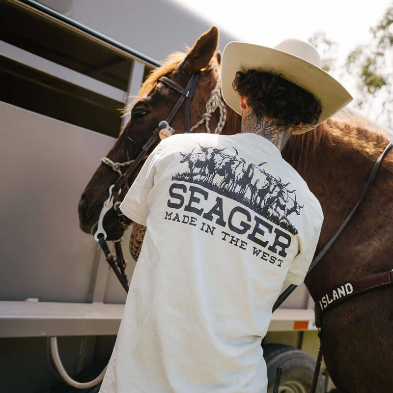 Seager Herd Tee Vintage White