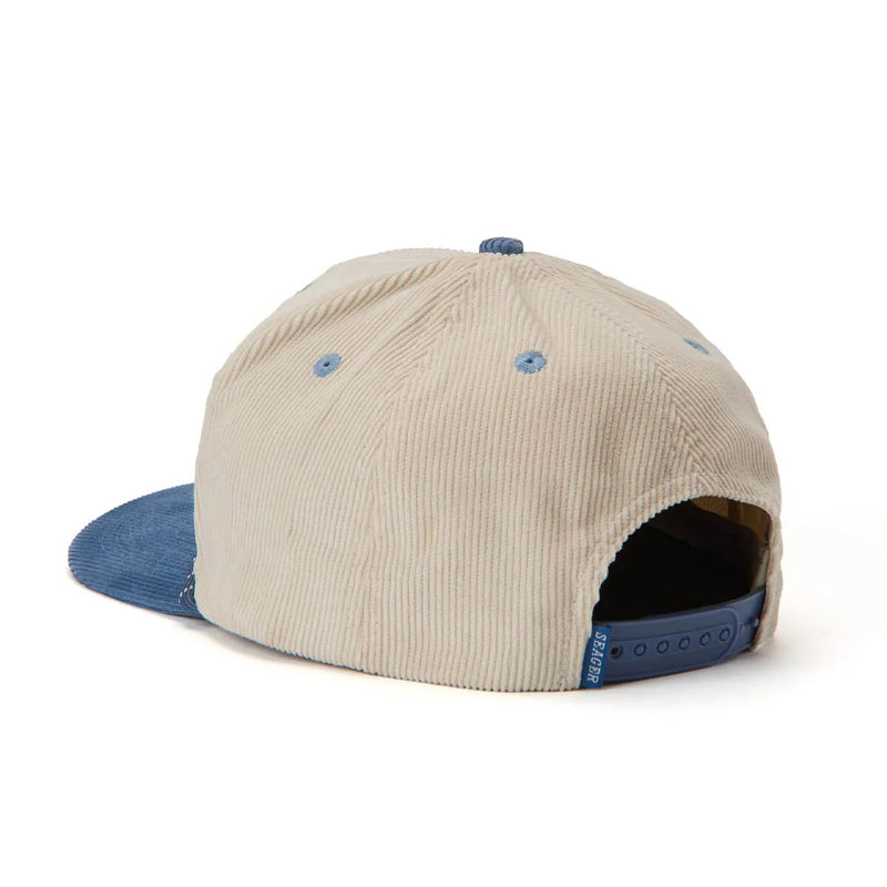 Seager Los Rios Corduroy Snapback Cream/Blue