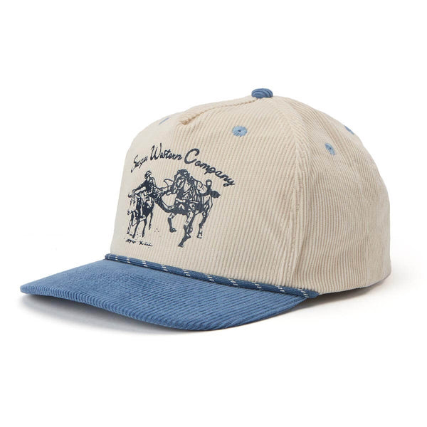 Seager Los Rios Corduroy Snapback Cream/Blue