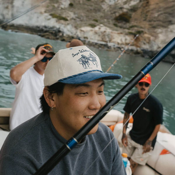 Seager Los Rios Corduroy Snapback Cream/Blue