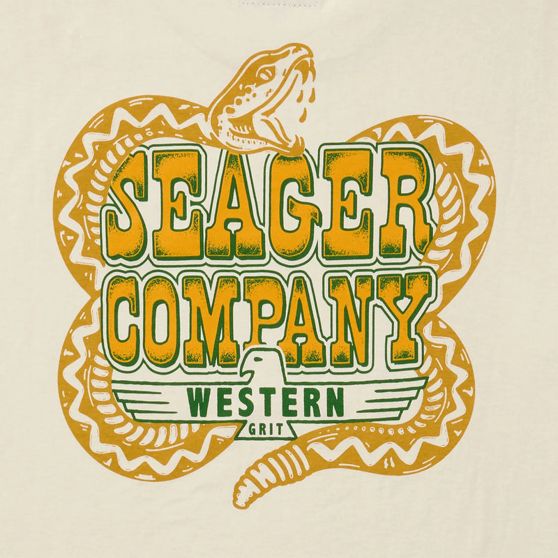 Seager Rattler Tee Vintage White