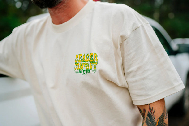 Seager Rattler Tee Vintage White