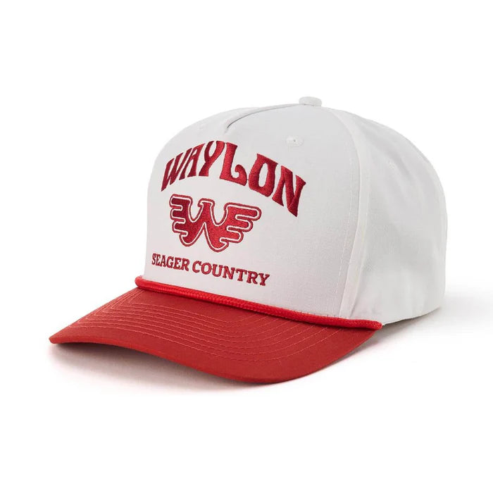 Seager x Waylon Jennings Country Snapback Red/White