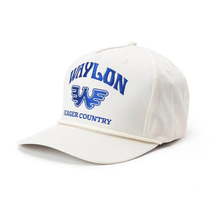 Seager x Waylon Jennings Country Snapback White