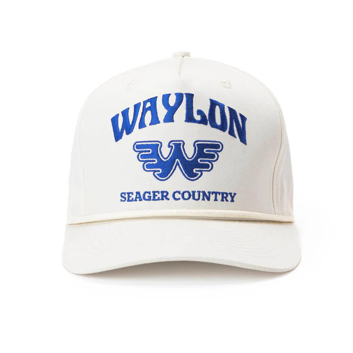 Seager x Waylon Jennings Country Snapback White