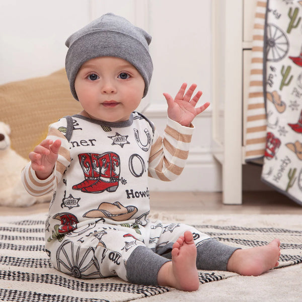 Tesa Babe Howdy Partner Cowboy Western Romper