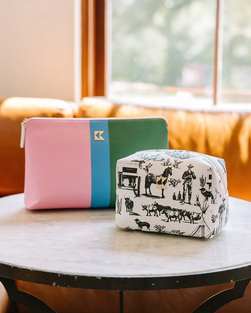 Katie Kime The Classic Accessory Bag in Marfa Toile