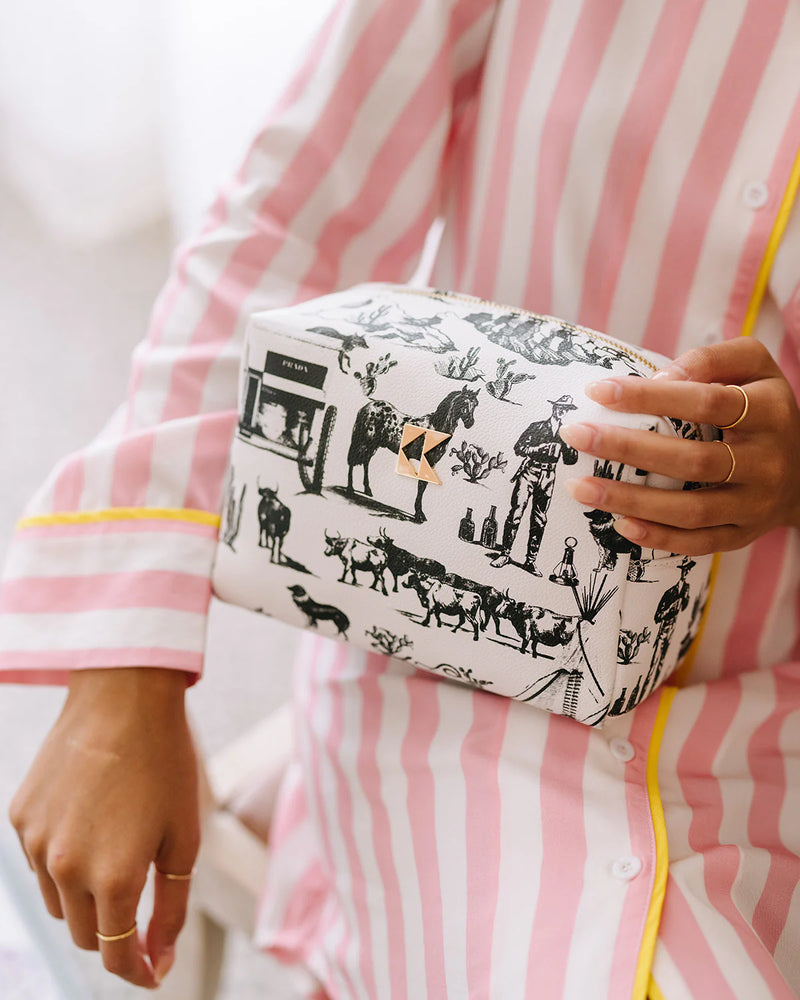 Katie Kime The Classic Accessory Bag in Marfa Toile