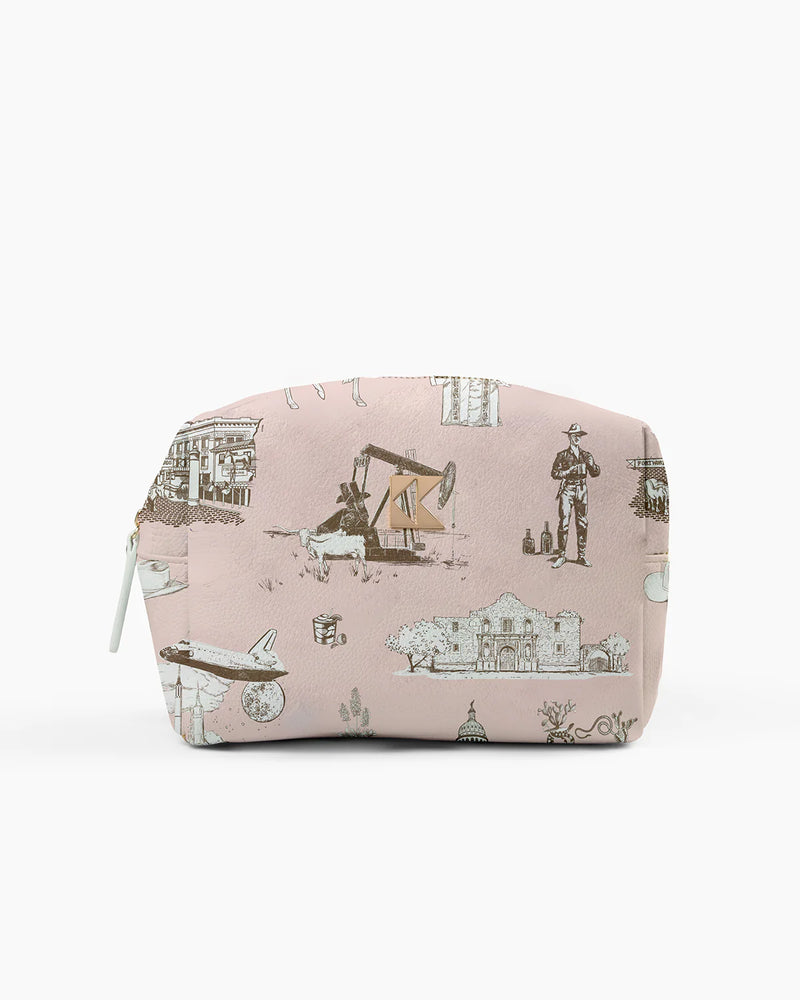 Katie Kime The Classic Accessory Bag Texas Toile