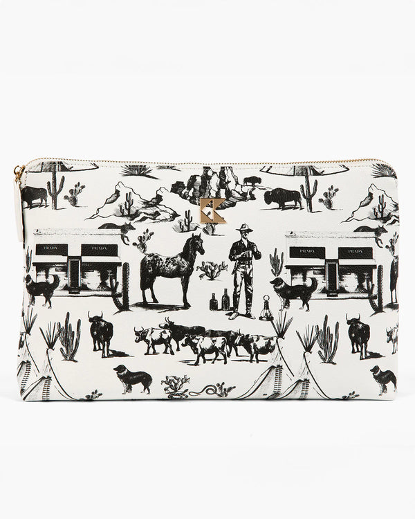 Katie Kime The Oversized Accessory Bag in Marfa Toile
