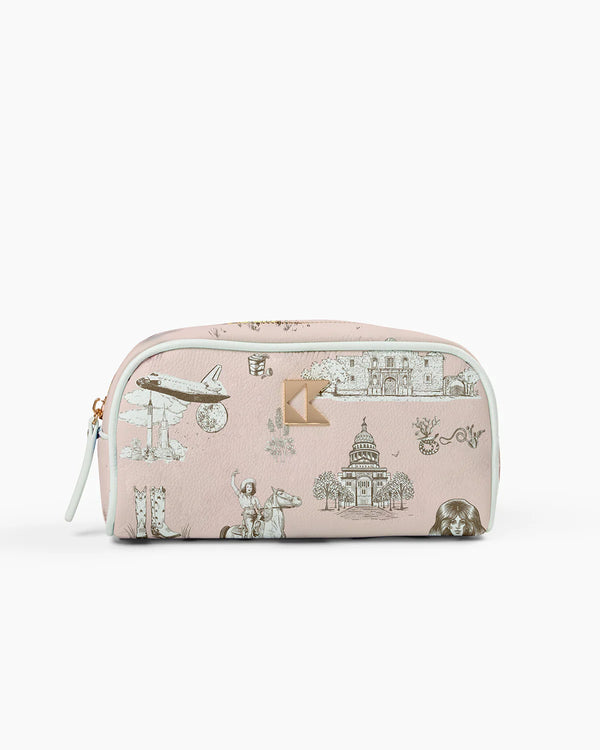 Katie Kime The Petite Accessory Bag Texas Toile