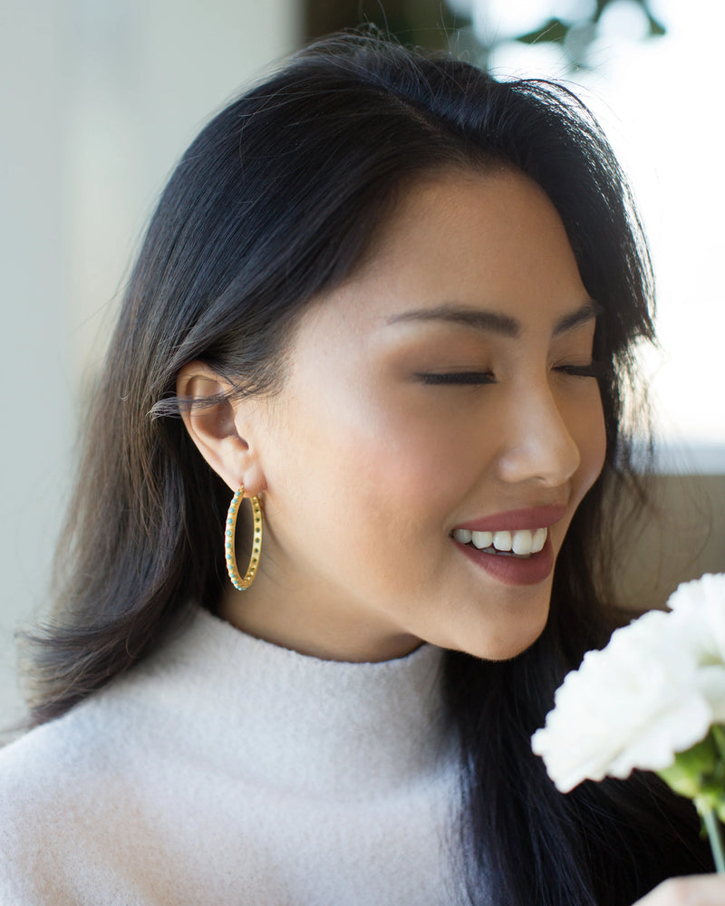 Christina Greene Turquoise Hoop Earrings