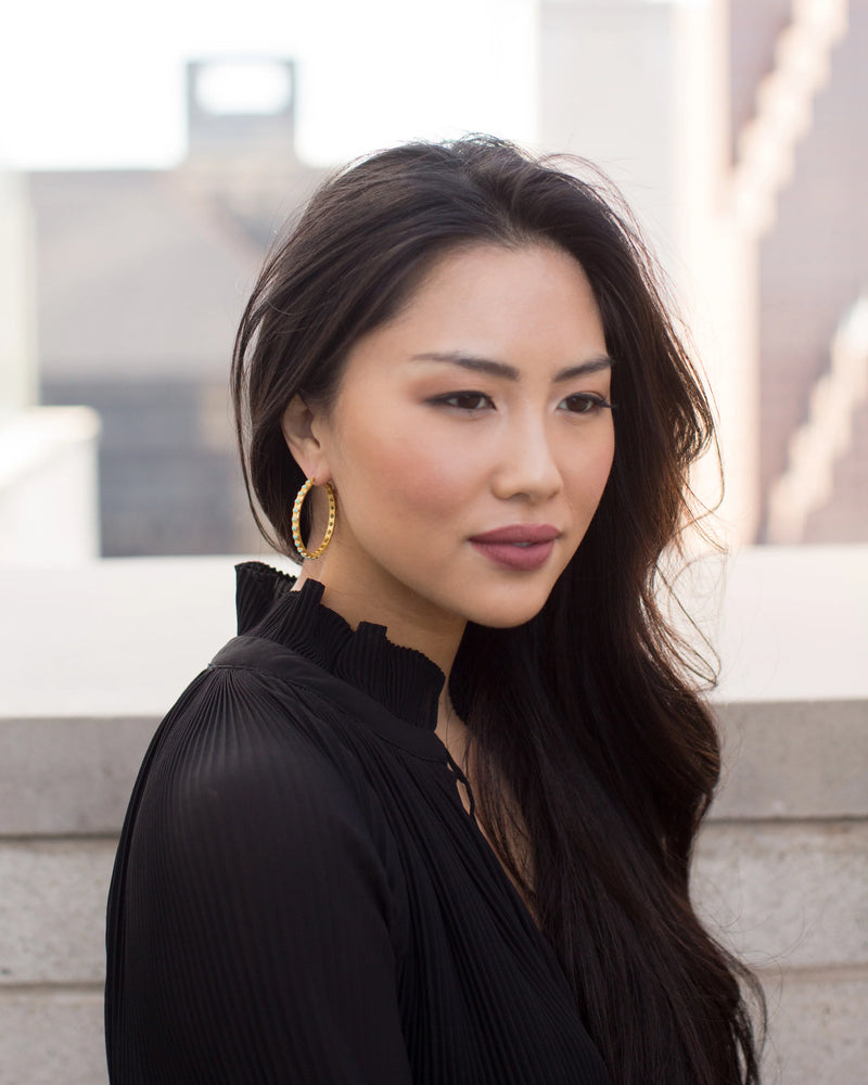 Christina Greene Turquoise Hoop Earrings